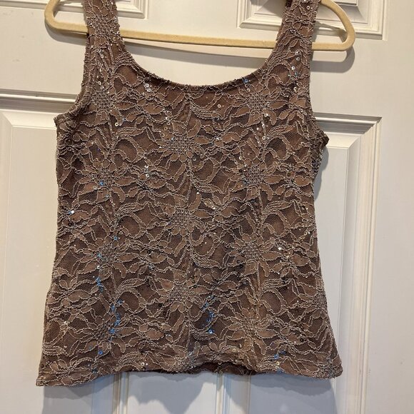 Onyx nite sequin tank - Picture 2 of 6